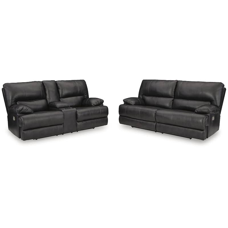 Signature Design by Ashley Mountainous Black 2-Piece Upholstery Package - 85"W x 42"D x 42"H