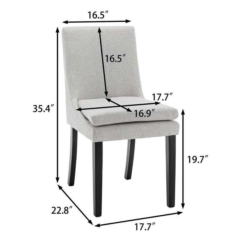 Modern Dining Chairs Set of 2,Upholstered Kitchen & Dining Room Chairs