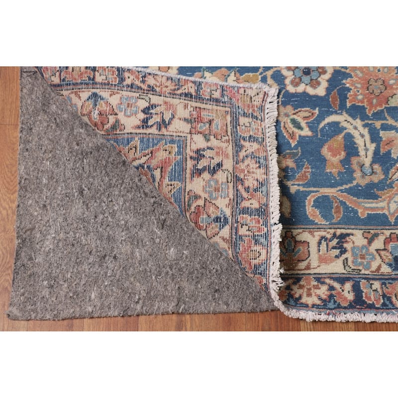 Najafabad Persian Large Vintage Rug Hand-Knotted Wool Carpet - 10'11" x 16'2"