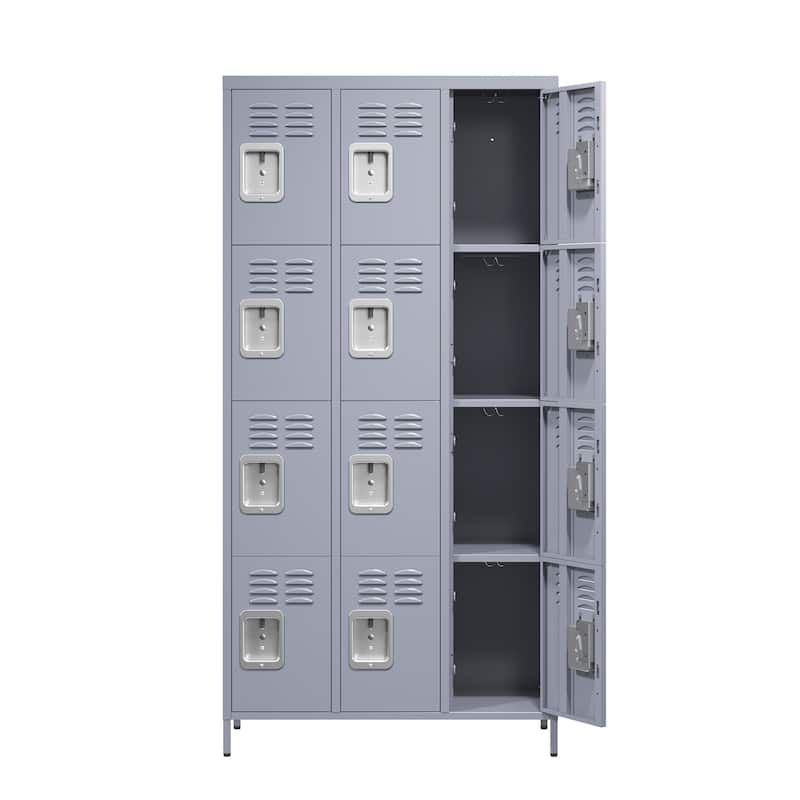 12 Door 72"H Metal Lockers With Lock