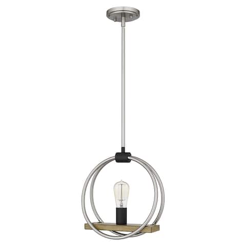 Sterling 1-Light Brushed Nickel Mini Pendant