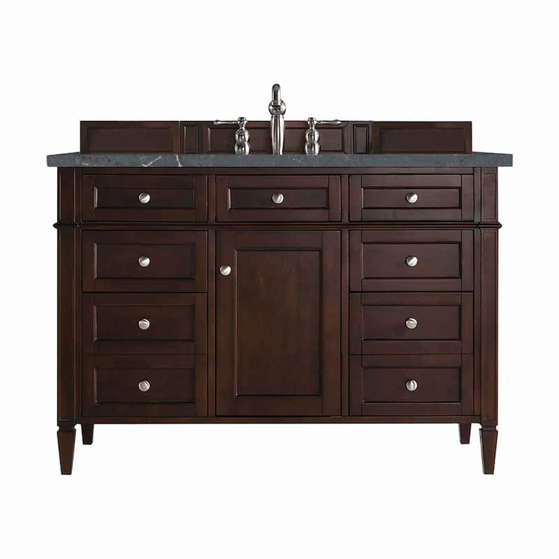 James Martin Vanities 650-V48-3PBL Brittany 48" Single Basin Poplar - Burnished Mahogany