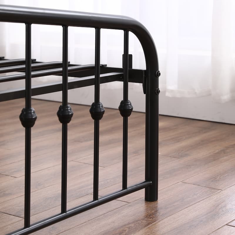 Modern Single-Layer Curved Frame Bed