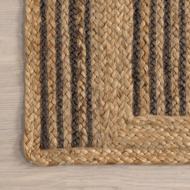 Nuloom Aletta Geometric Tiled Jute Area Rug