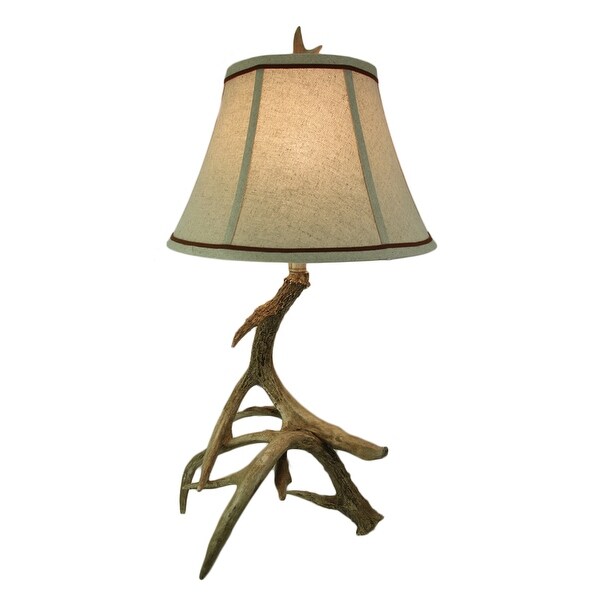 Shop Rustic Rack Decorative Deer Antler Table Lamp - Free ...