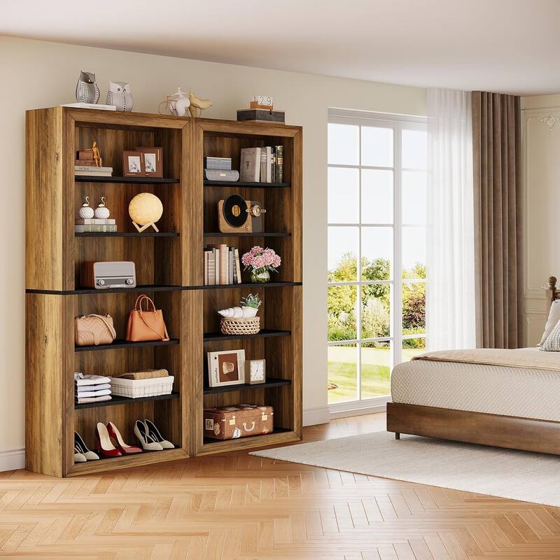 74.4'' Tall Freestanding Shoe Cabinet, Shoe Rack, Closet Storage for Entryway Living Room