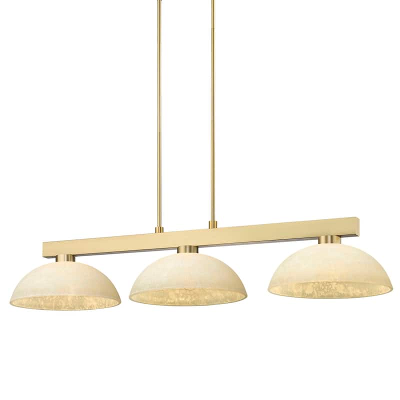 Z-Lite 152-DGM14 Cobalt 3 Light 49" Wide Linear Pendant with Golden - Modern Gold