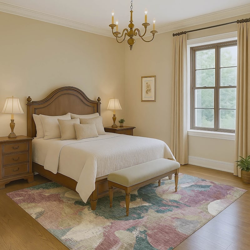 Premium Washable Super Soft Abstract Contemporary Mayfield Rug