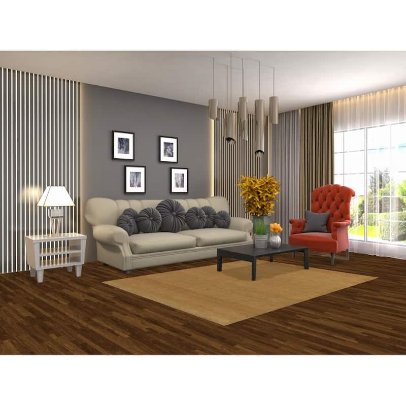 Modern Yellow Gabbeh Oriental Area Rug Handmade Wool Carpet - 5'0" x 6'7"