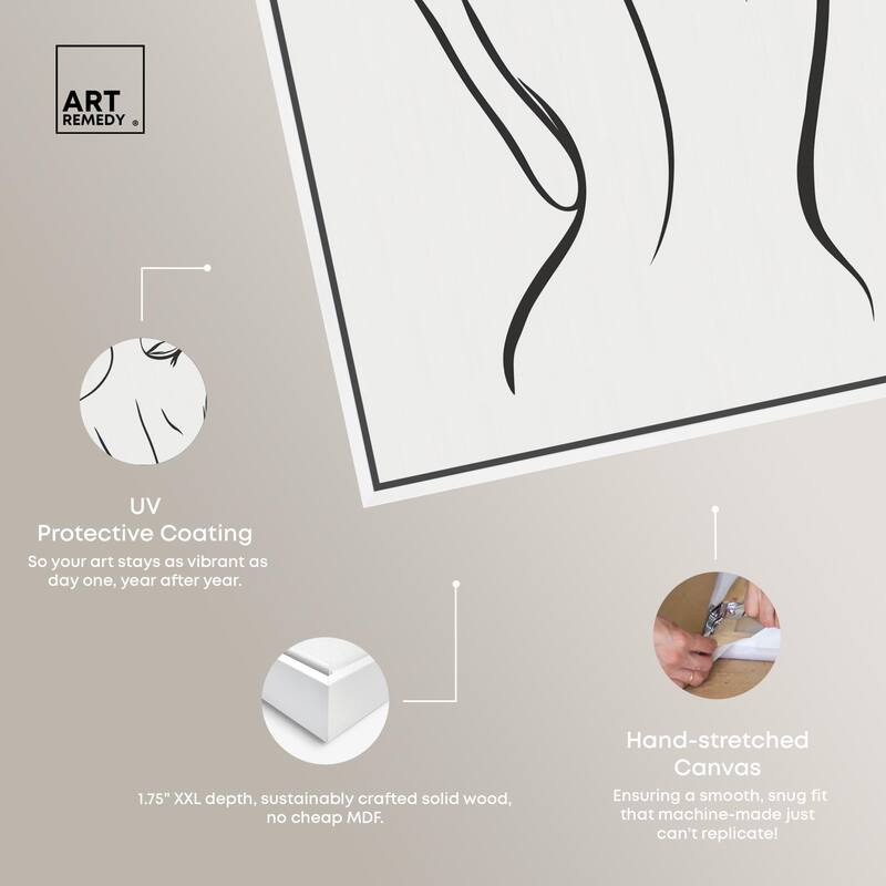 Woman in Contour III Canvas by Art Remedy