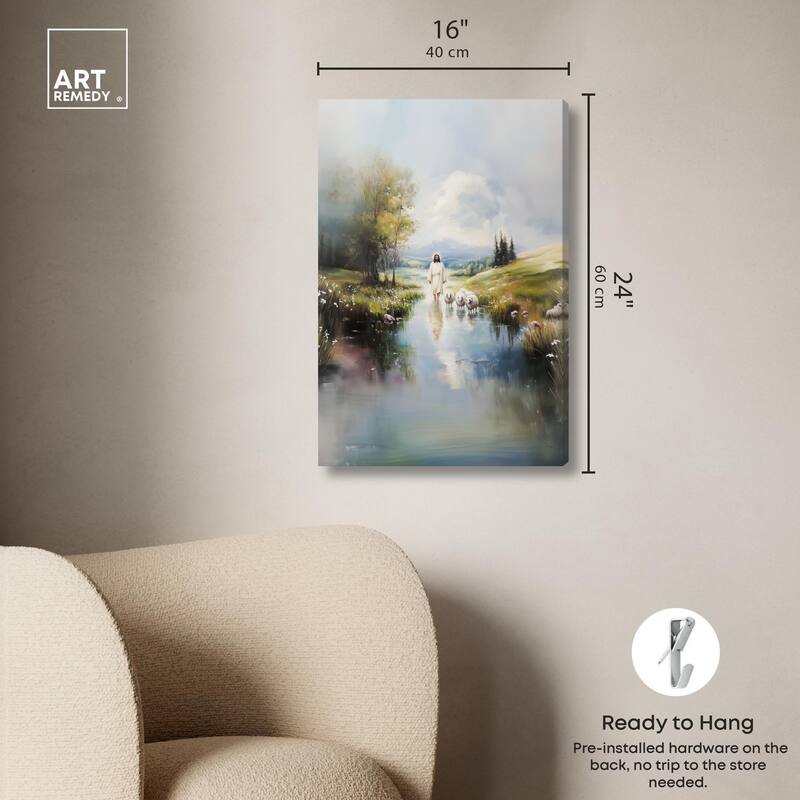 Caretaker's Calm Crossing II Canvas by Art Remedy, Gallery Wrapped