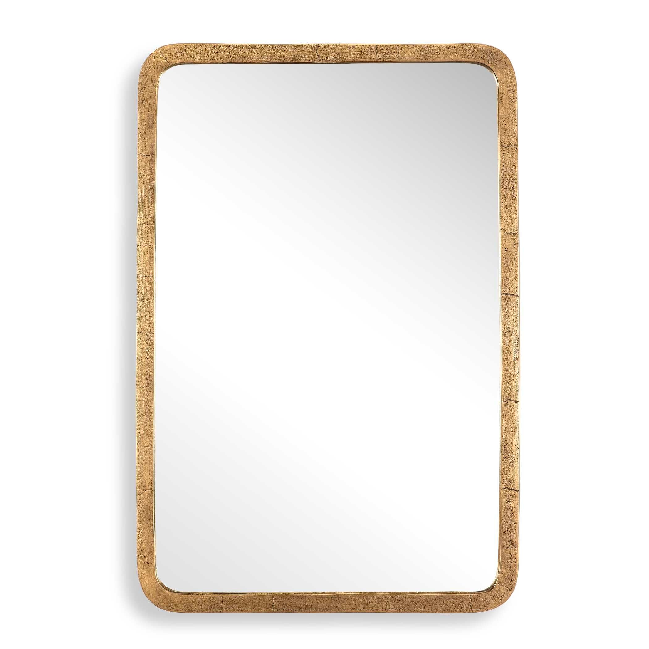 Uttermost Vestry Antique Brass Mirror