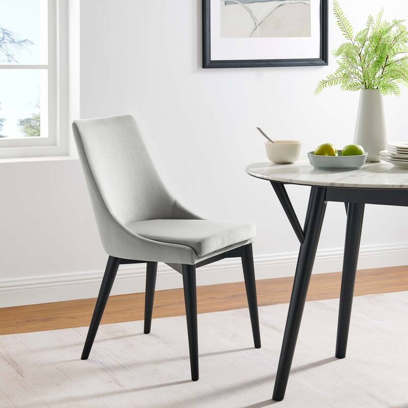 Viscount Accent Performance Velvet Dining Chairs - Set of 2