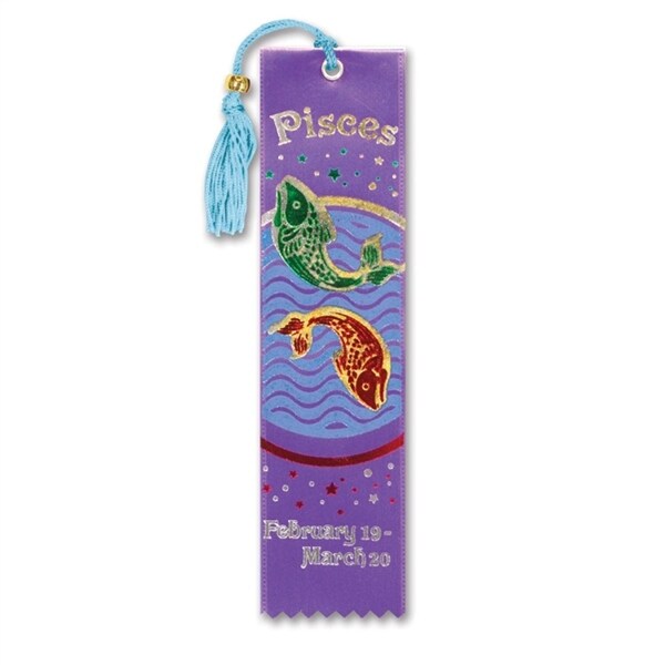Pack of 6 Purple ''Pisces'' Bookmarks 2'' x 7.75'' - N/A