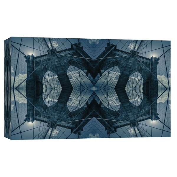 PTM Images 9-102273 PTM Canvas Collection 8" x 10" - "Folded Architecture 1" Giclee Abstract Art Print on Canvas