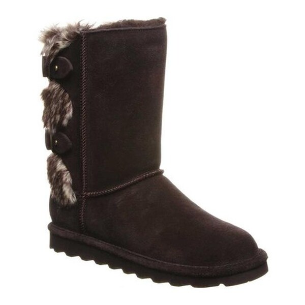 wide fur boots