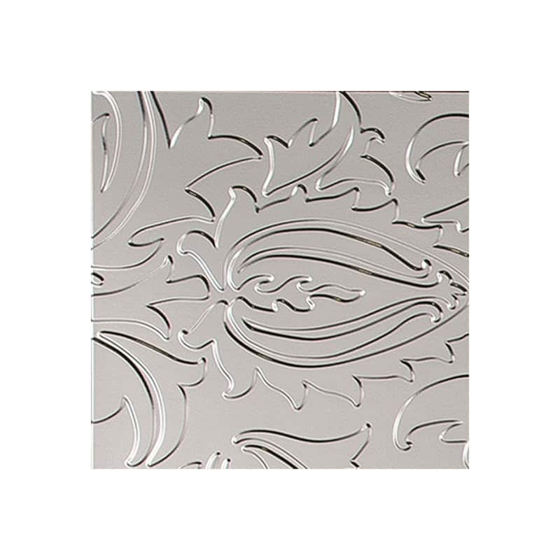 FASÄDE Nettle 4-foot x 8-foot PVC Wall Panel in Brushed Nickel - Silver - Sample
