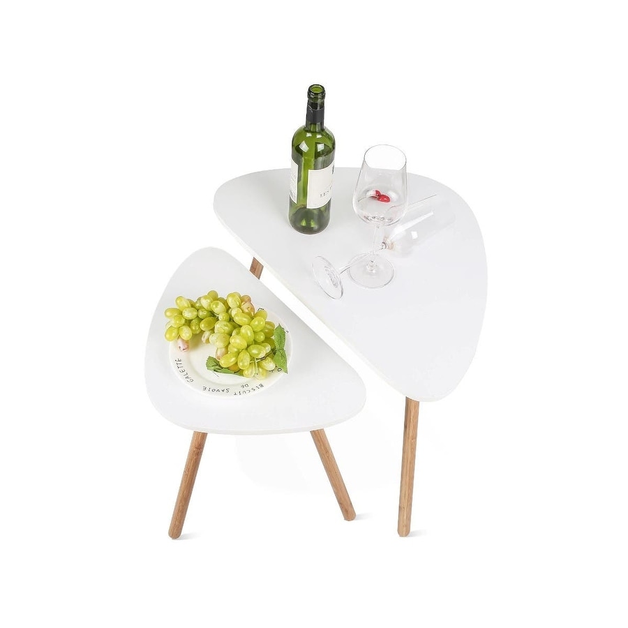 Shop Homfa Nesting Coffee End Tables Modern Furniture Side Table