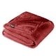 preview thumbnail 32 of 109, Bare Home Microplush Fleece Blanket - Ultra-Soft - Cozy Fuzzy Warm Full - Queen - Rosewood