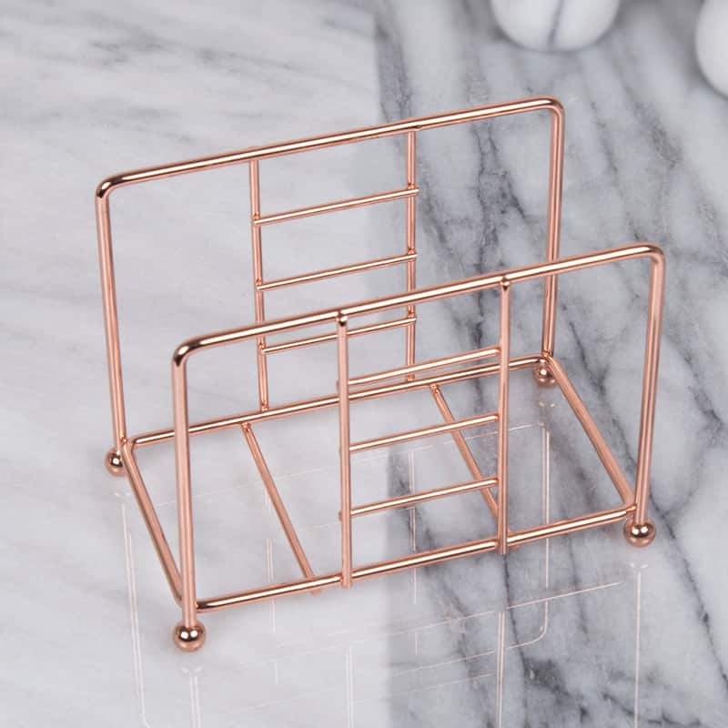 Creative Home Copper Plated Iron Wire Napkin Holder