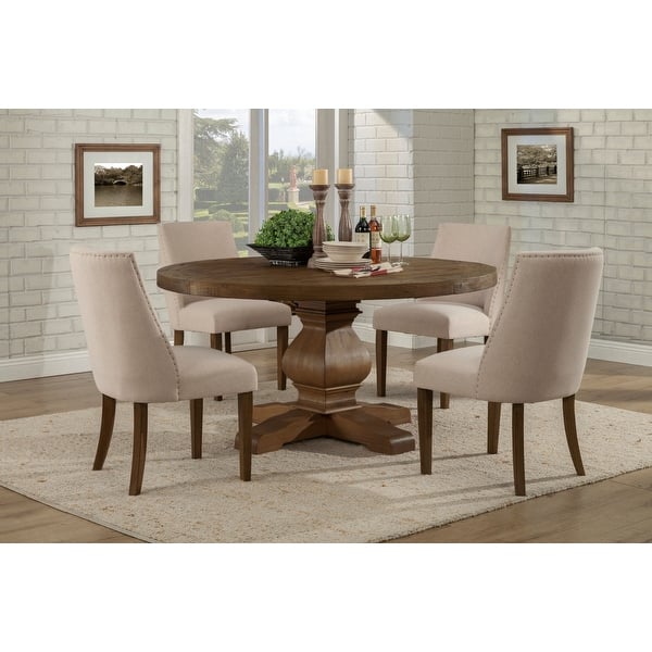 slide 2 of 6, Kensington Round Dining Table, Walnut