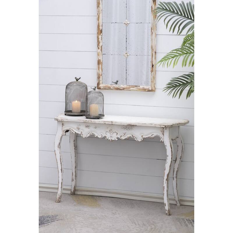 Vintage Weathered Finish Console Table - 3.75'