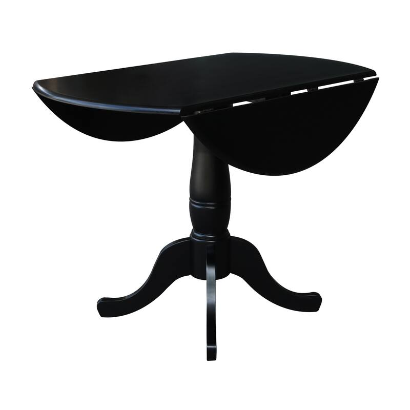 42 in. Round Dual Drop Leaf Dining Table