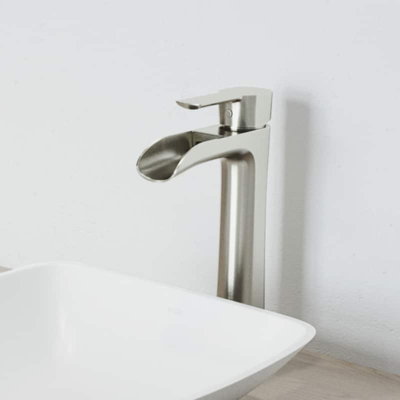 VIGO Niko 11" H Single Handle Single Hole Bathroom Vessel Faucet