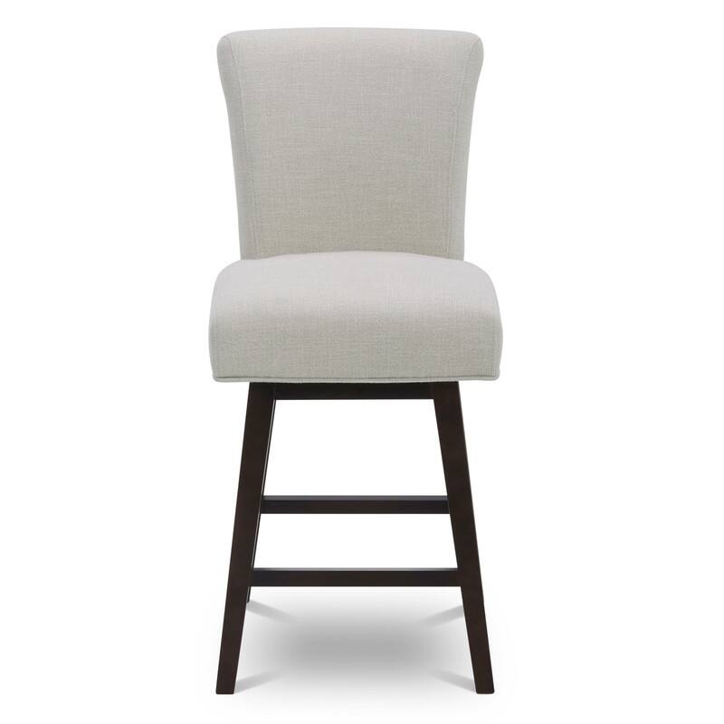 Spruce & Spring Noah Modern Upholstered Counter Height Swivel Barstool Single