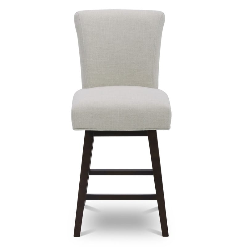 Spruce & Spring Noah Upholstered 26-inch Counter Height Swivel Barstool Set