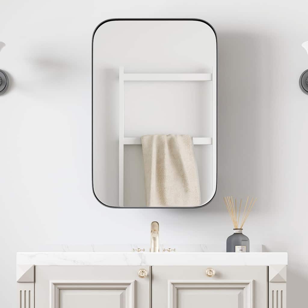 Dovelina Wall Medicine Cabinet Mirror Cabinet Multifunctional Wall-Mounted Mirrored Cabinet with Magnetic Doors