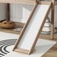preview thumbnail 6 of 41, Twin Size Low Loft Bed with Slide, Ladder, Safety Guardrails, and Underbed Play and Storage Space for Boys Girls