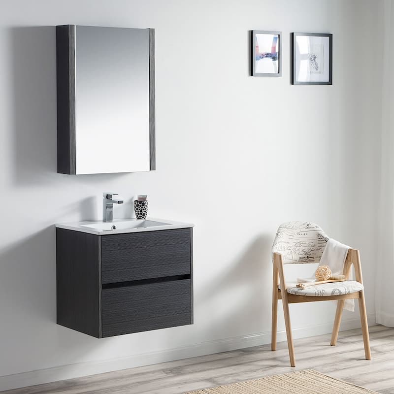 Blossom Valencia Floating Bathroom Vanity with Ceramic Sink