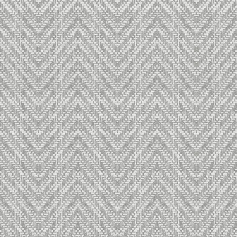 A-Street Prints Glynn Grey Chevron Wallpaper