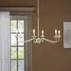 Hampton Hill Brighton 6-Light Farmhouse Metal Chandelier - Distressed White