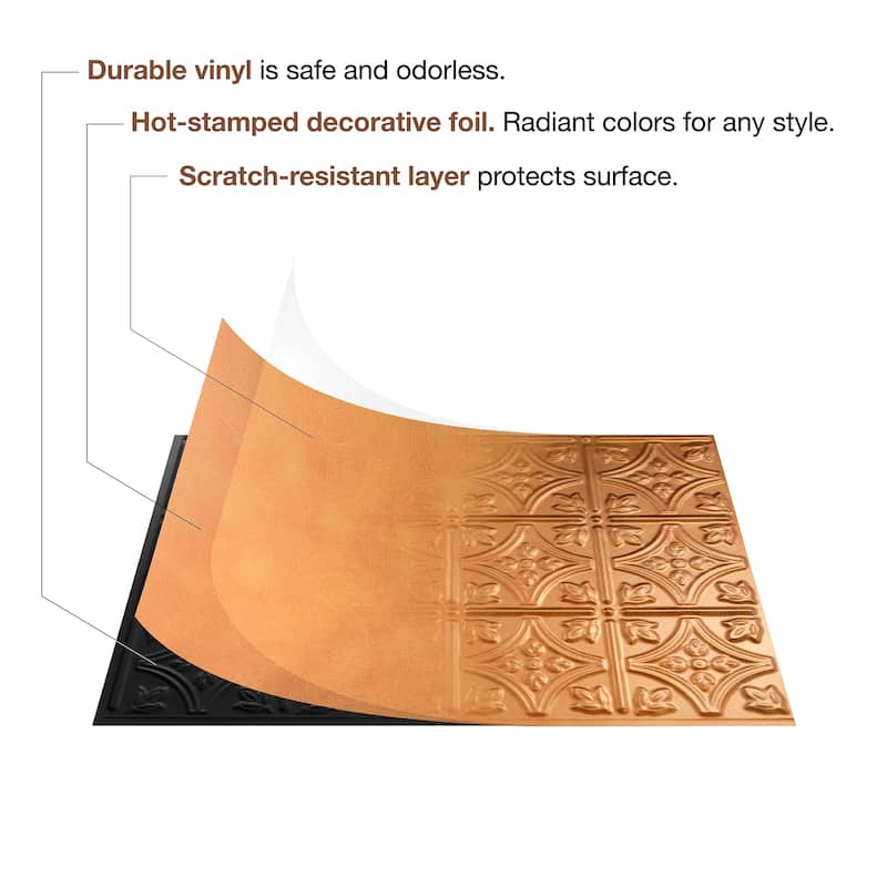 FASÄDE Traditional Style 1 Decorative Vinyl Backsplash Panel
