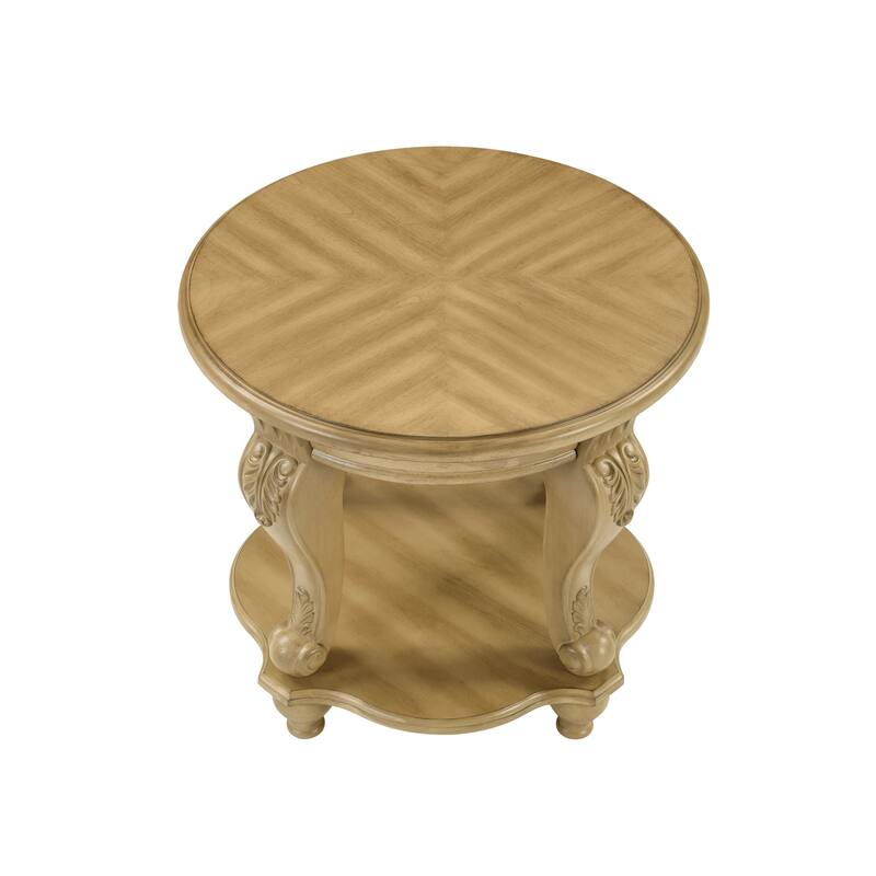 3-Piece Coffee Table Set with 2 End Side Tables