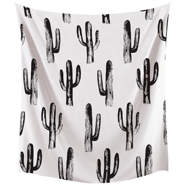 Black and white cactus pillow hot sale