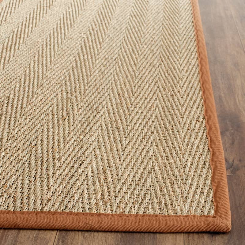 SAFAVIEH Natural Fiber Oceana Herringbone Seagrass Rug