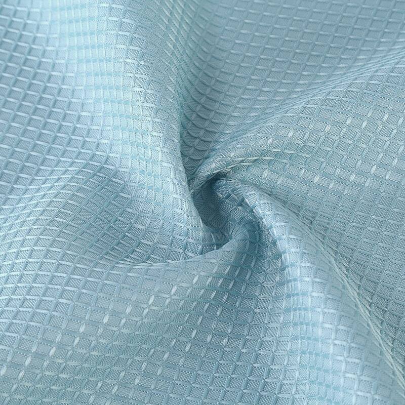 Waffle Fabric Shower Curtain for Bathroom