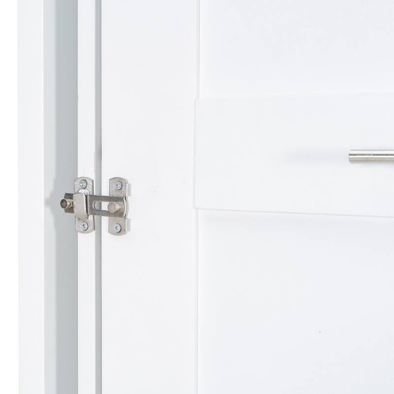 Roomfitters Twin Size Rotating Murphy Bed with Bookshelf, Tall Cabinet and Extendable Desk, Space Saving Sleeper