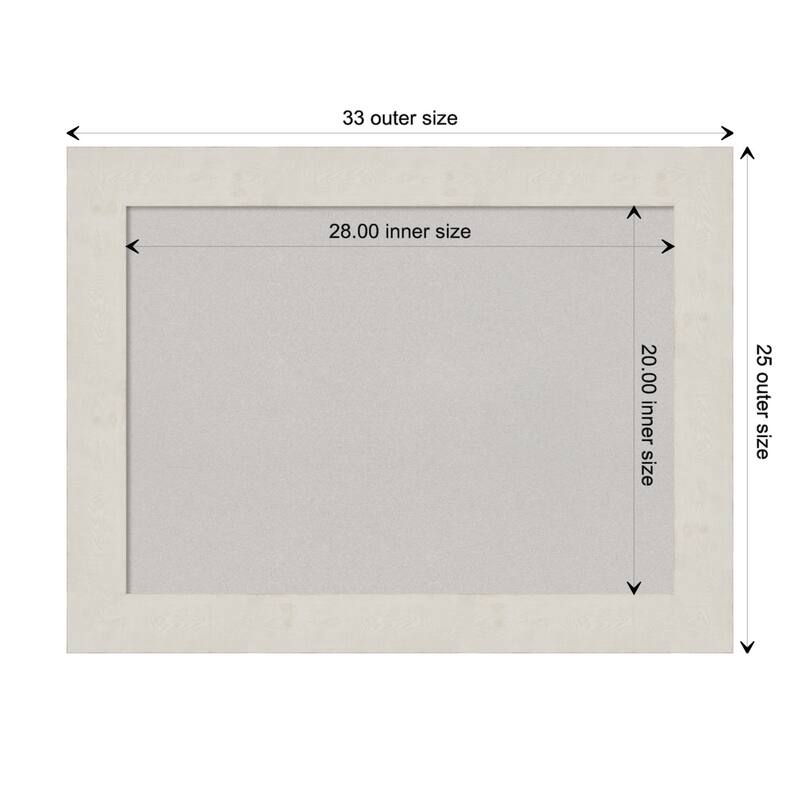 Rustic Plank Grey Framed Grey Corkboard Bulletin Board