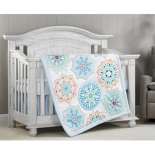 Oxford Baby Mandala, 3 Pc Crib Bedding Set
