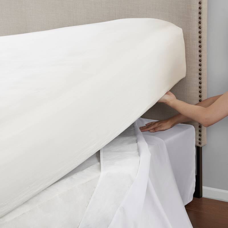 Madison Park Simple Fit Wrap Around Adjustable 26-inch Drop Bedskirt