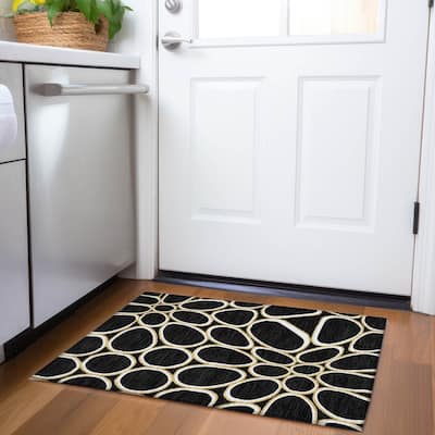 Premium Washable Super Soft Contemporary Bubble Mayfield Rug