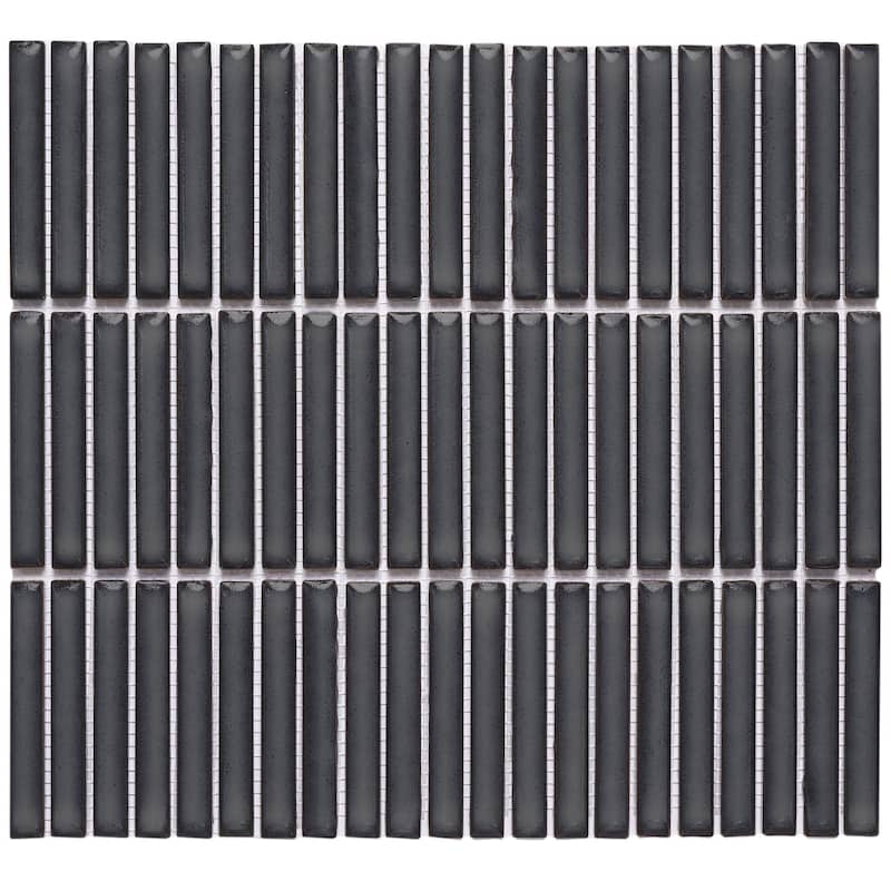 Villagio Stacked Brick Porcelain Mosaic Tile - 5 Sheets (4.60 sf) - Dark Blue