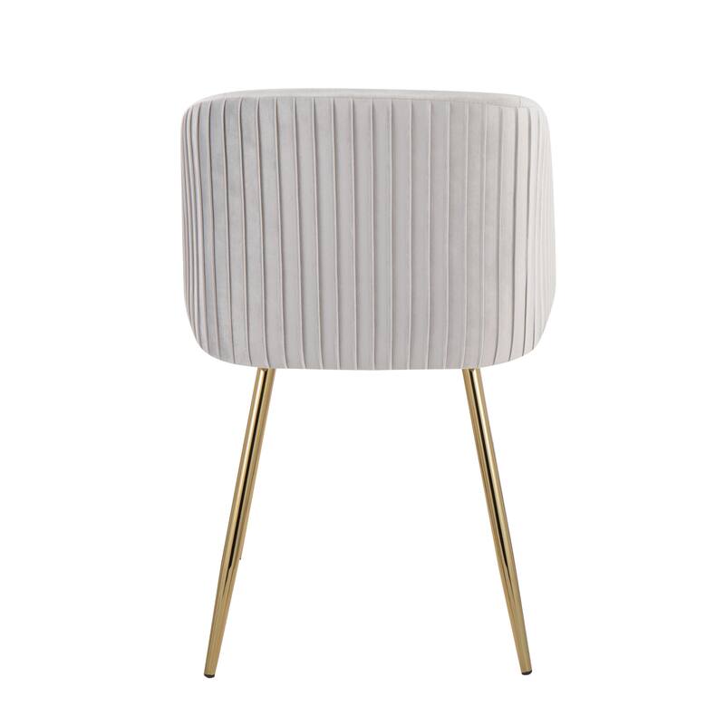 Silver Orchid Harding Pleated Chair - Set of 2