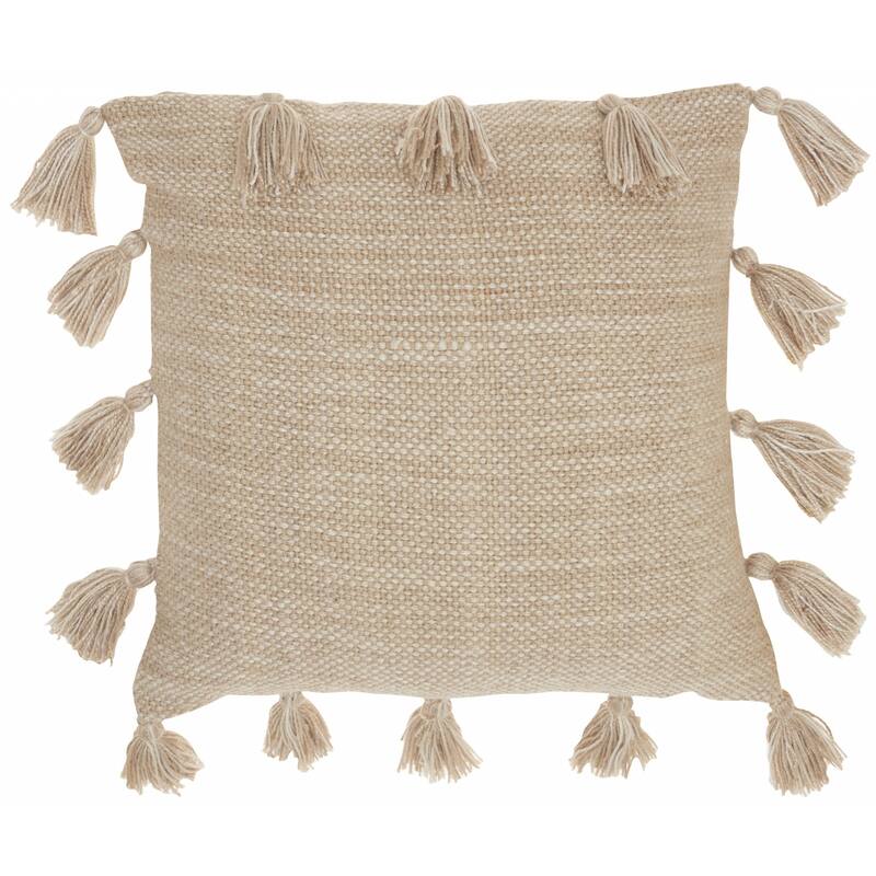 Off Tasseled Throw Pillow