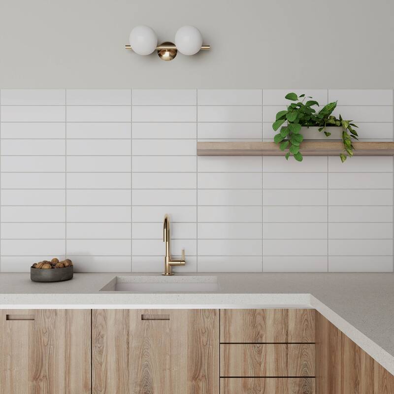 City 3 in. x 12 in. Glazed Ceramic Subway Wall Tile