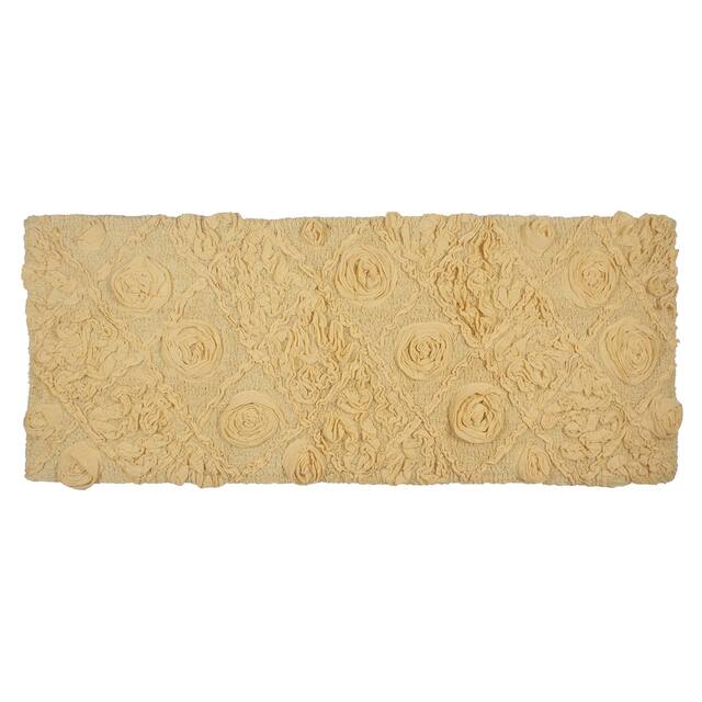 Home Weavers Modesto Collection Absorbent Cotton Machine Washable Bath Rug